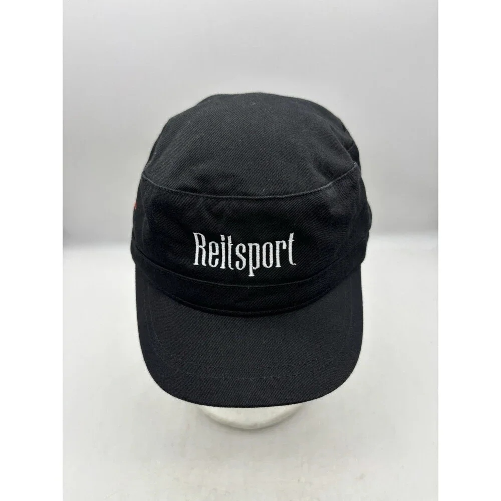Reitsport Equestrian Gear Hat Black Cadet Military Cap Big
